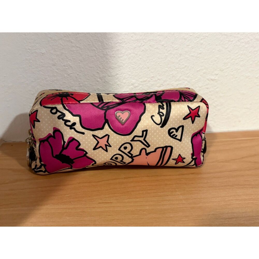 Vintage Coach Poppy Kyra Cosmetic Pouch EUC